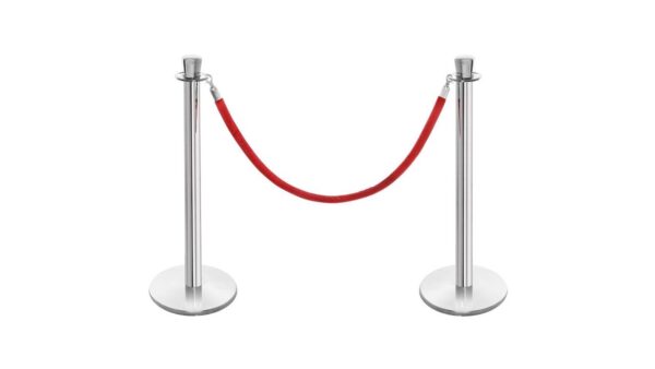 Stanchion (Chrome with Red Velour)