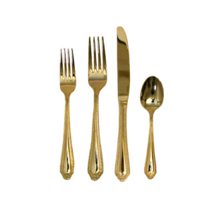 Gold Fiori Flatware